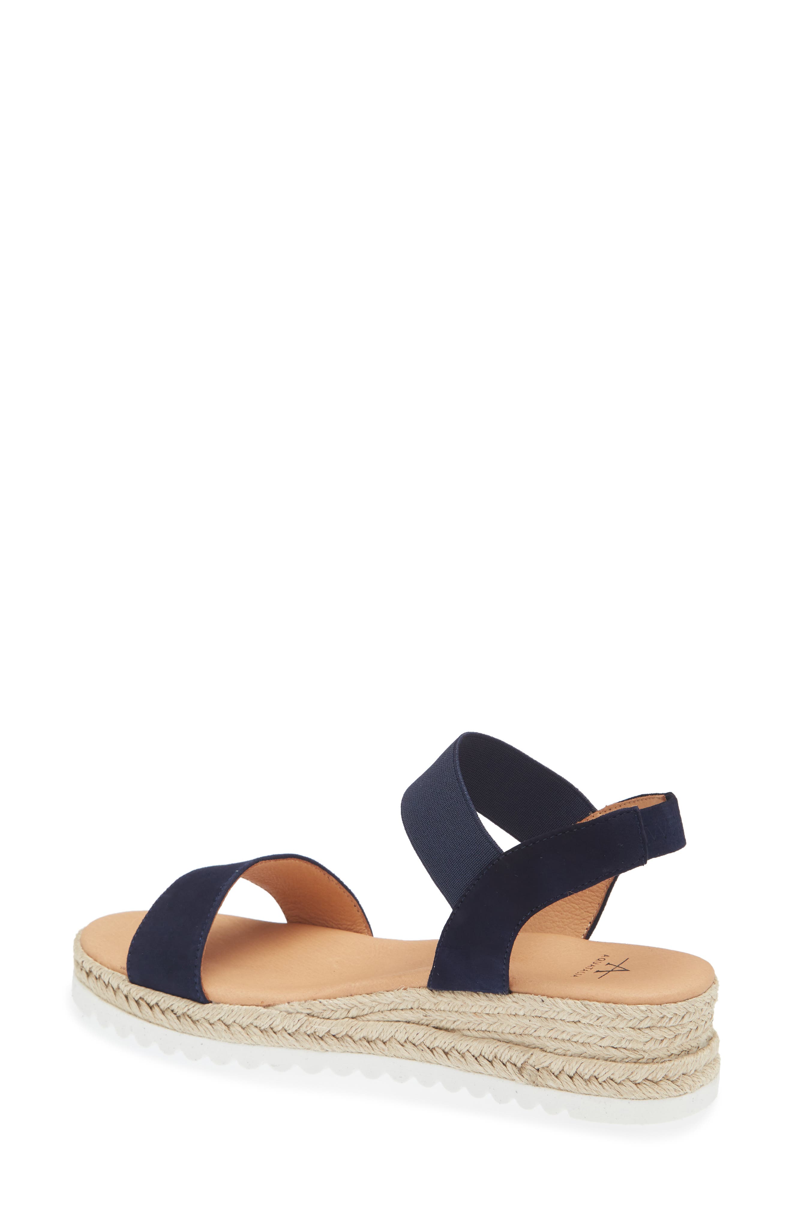 Avina Espadrille Wedge Sandal, Alternate, color, NAVY SUEDE
