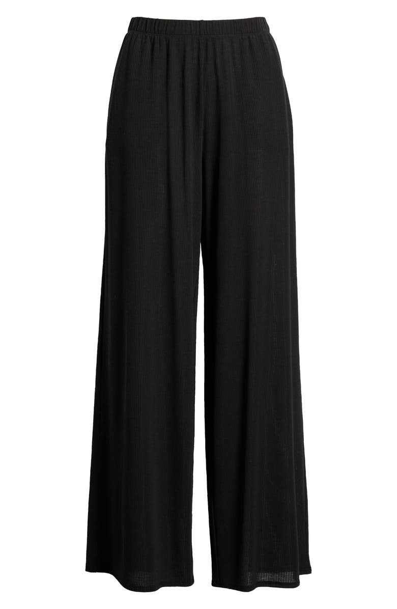 Open Edit Dreamy Rib Wide Leg Pajama Pants, Alternate, color,