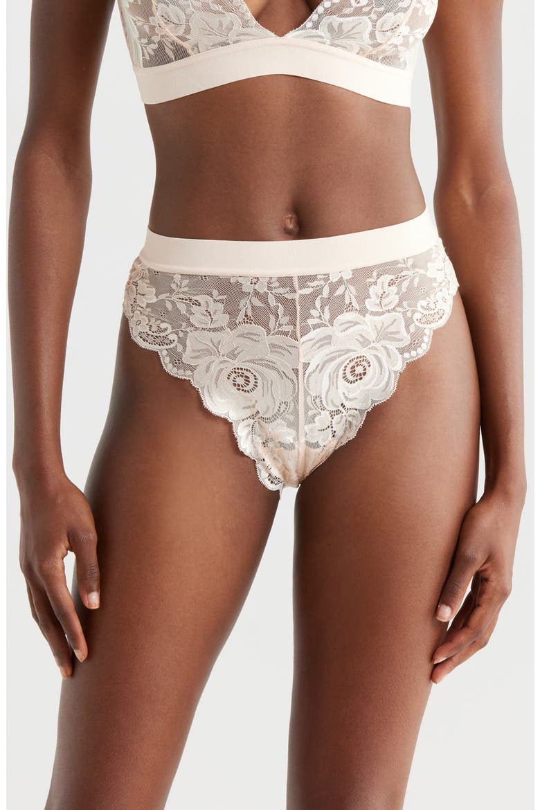Floral Lace Briefs, Main, color, WHISPER PEACH