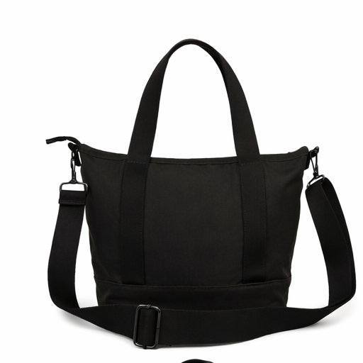 Manhattan Portage Waxed Nylon Rego Tote, Alternate, color, Black