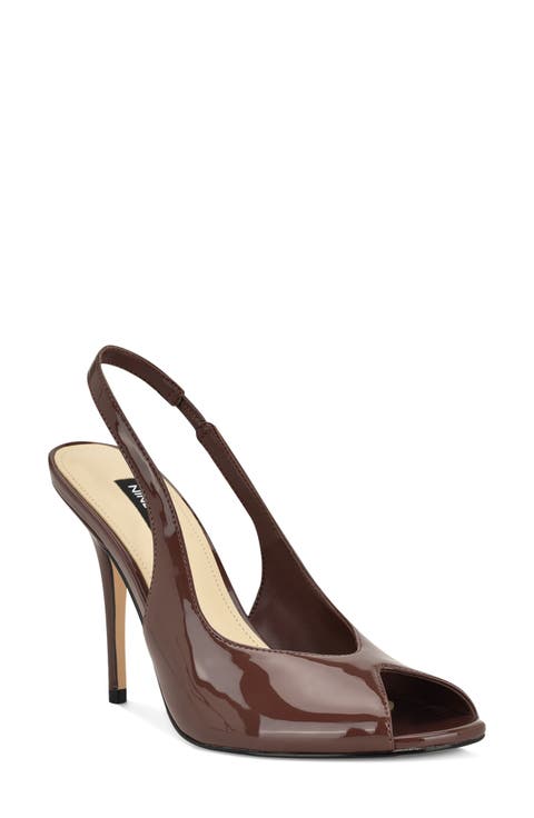 Pretta Slingback Peep Toe Pump (Women)
