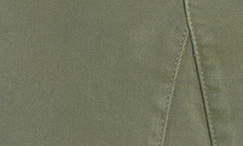 Wash Lab Denim Pieced Ruffle Denim Maxi Skirt In Olive