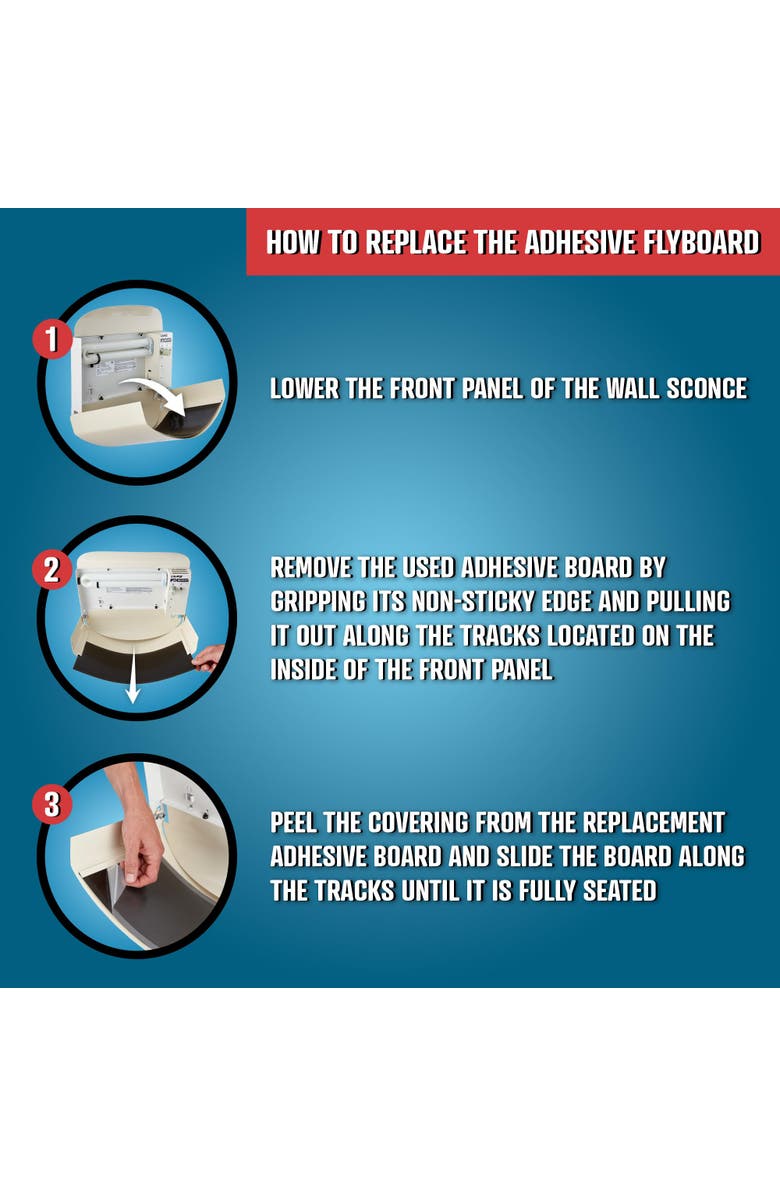 Flowtron Replacement Adhesive Fly Sticky Board (Pack of 12) for FC-4400 and FC-4800, Alternate, color,