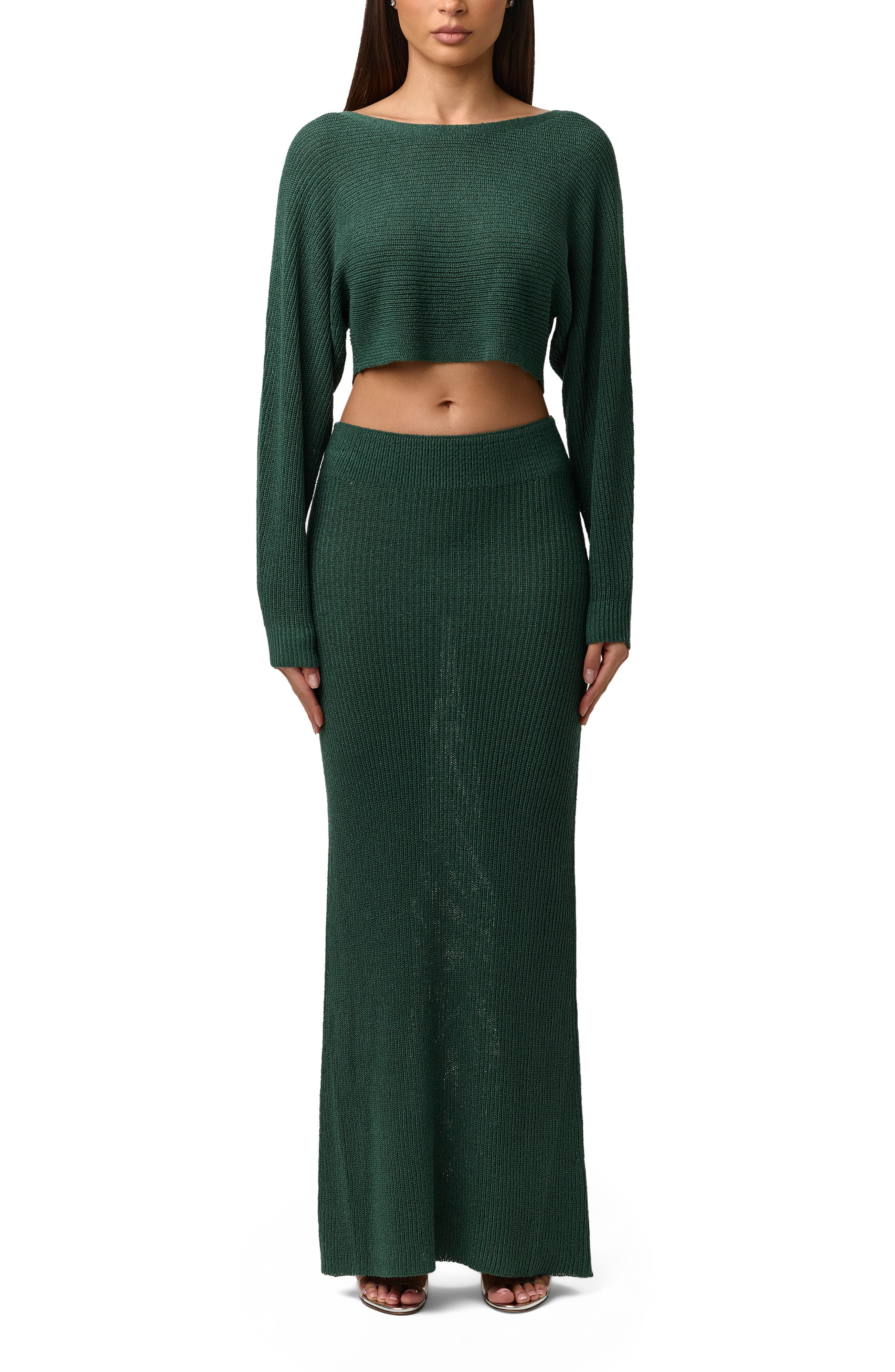 Boat Neck Crop Sweater (Women) | Nordstrom