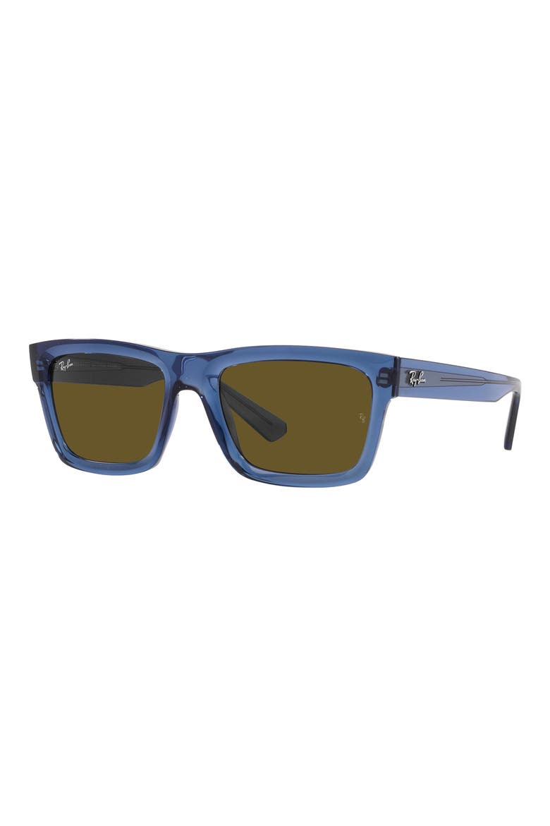 Warren 57mm Rectangular Sunglasses, Alternate, color, DARK BROWN