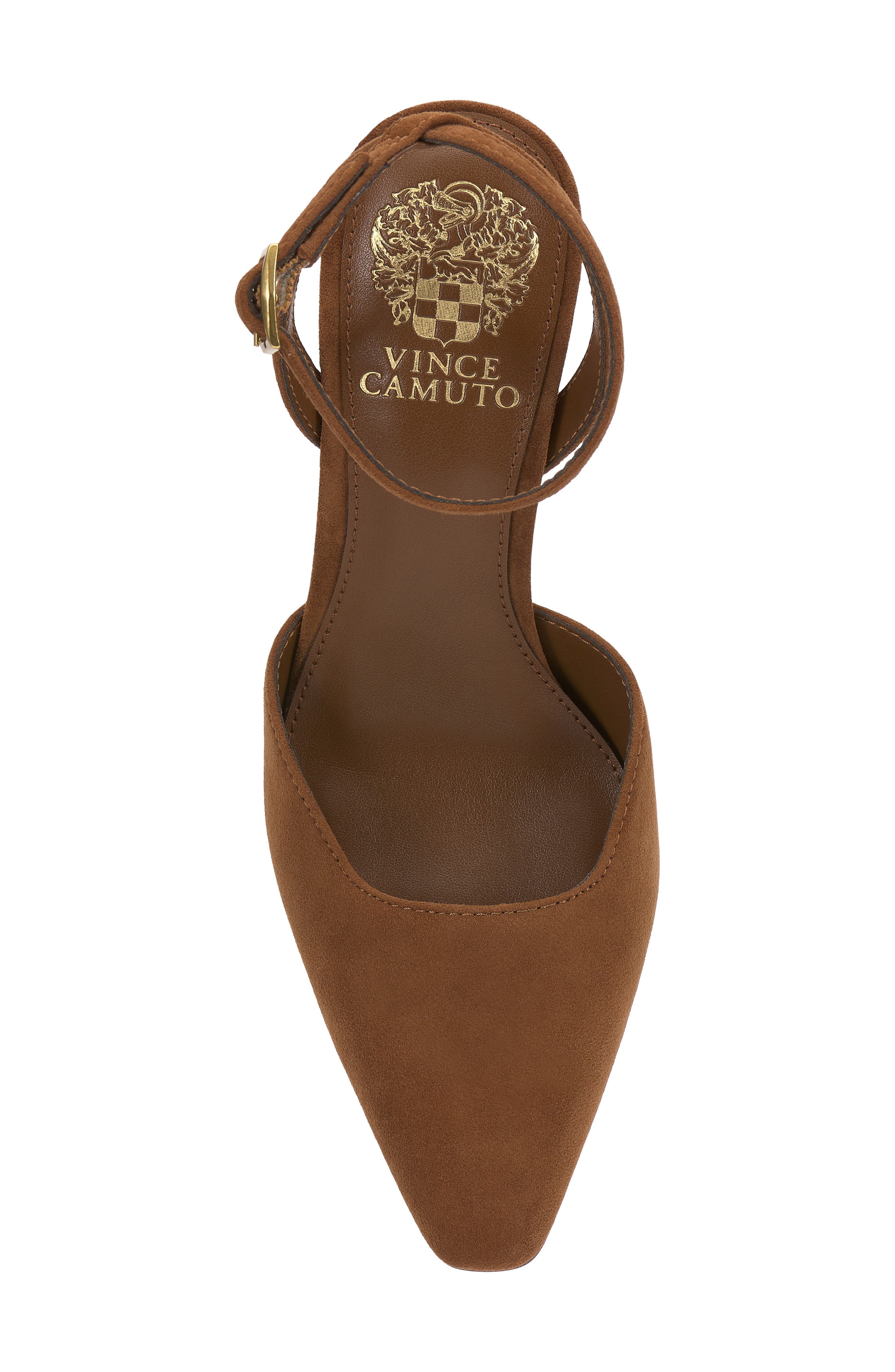 Galees Ankle Strap Pump, Alternate, color, BURNT SUGAR TORANO SUEDE