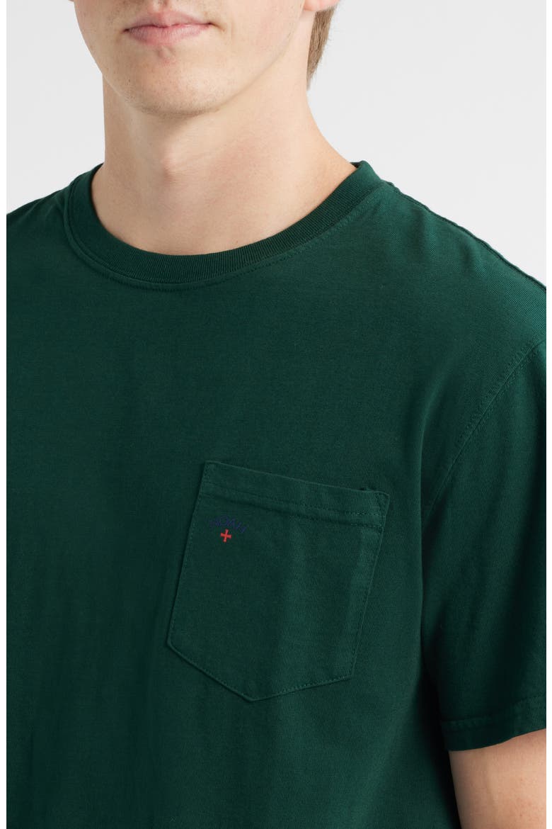 Core Logo Pocket T-Shirt, Alternate, color, DARK GREEN