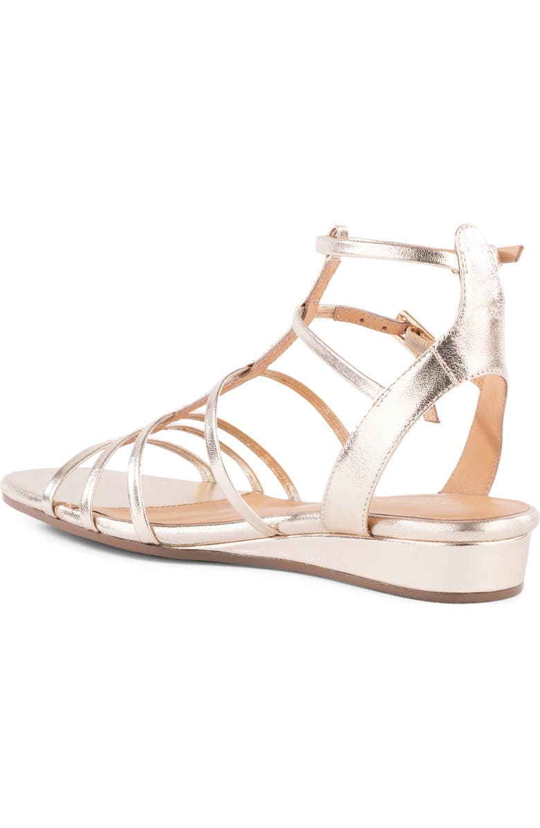 Seychelles Luxurious Wedge Sandal, Alternate, color, Light Gold
