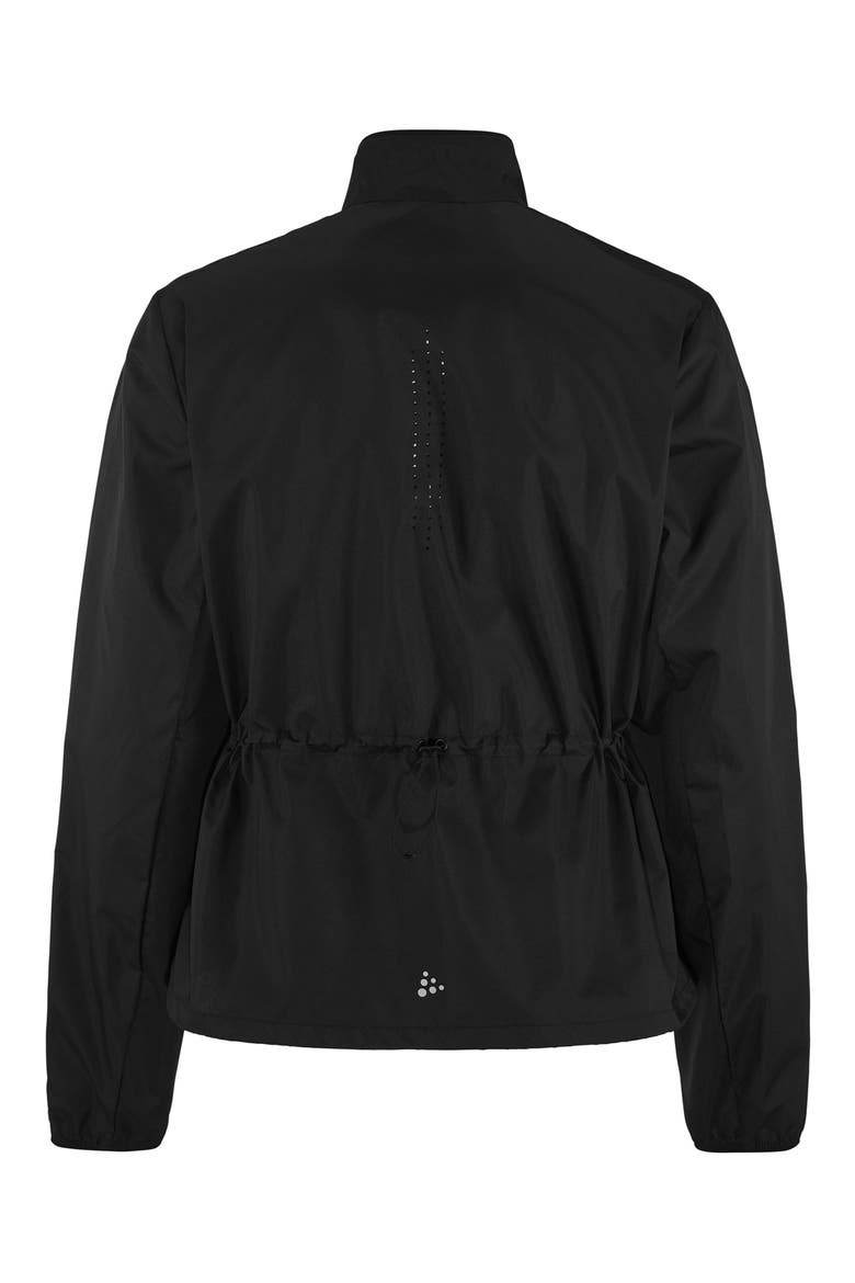 Essence Water Repellent Wind Jacket, Alternate, color, BLACK
