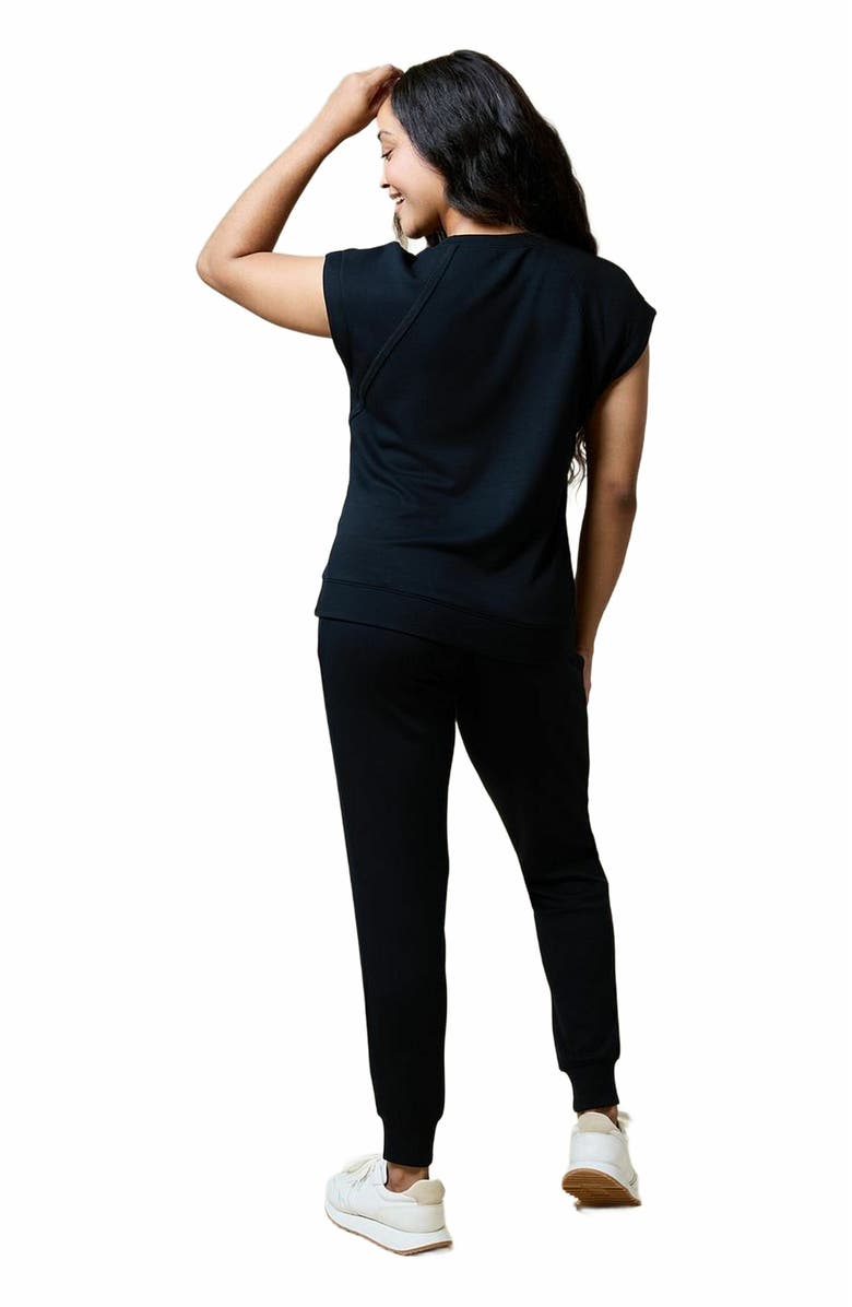 Softies Athleisure PureDream Short Raglan Crew Neck Jogger Set, Alternate, color,