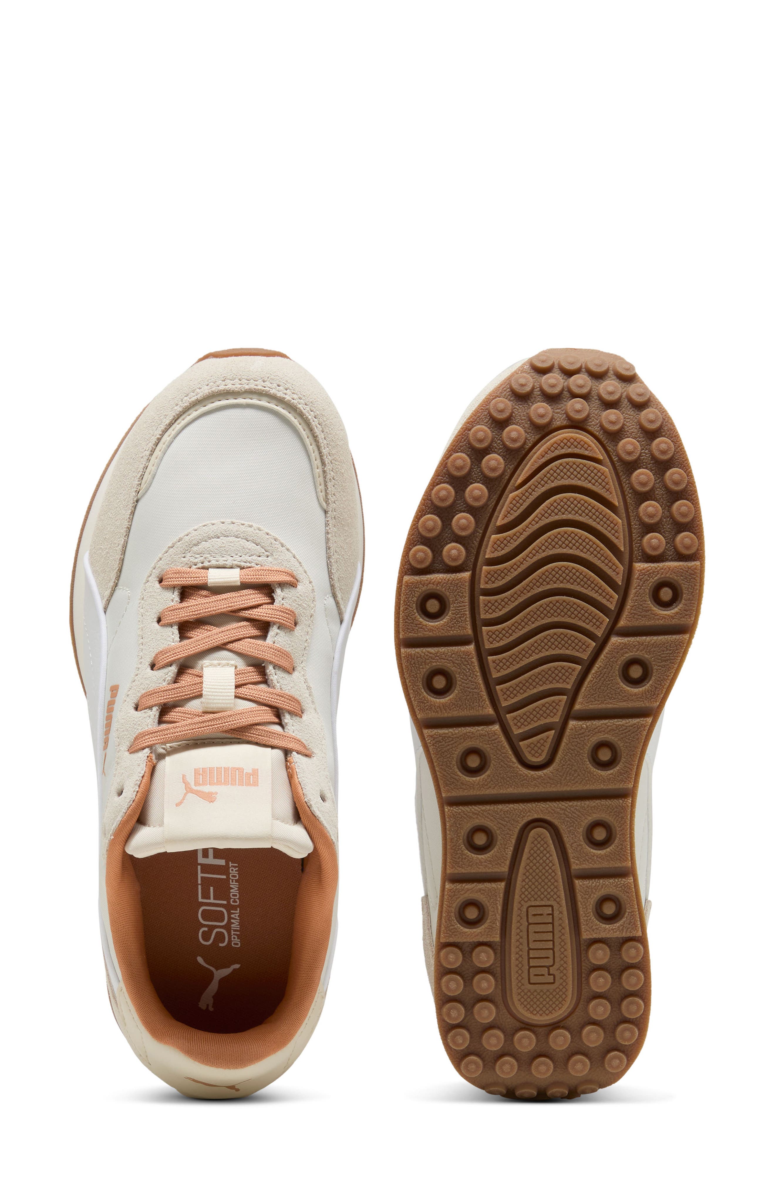 St Miler Rose Sneaker, Alternate, color, WARM WHITE/ PUMA WHITE/ GUM