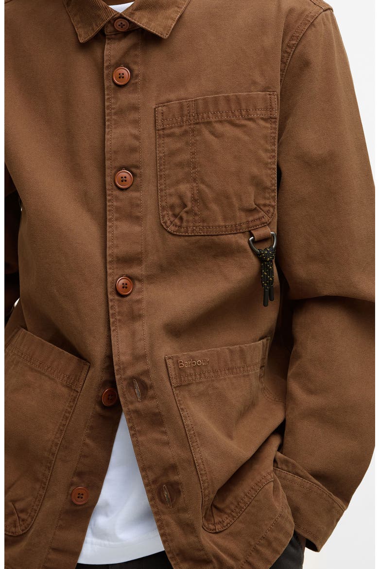 Bowland Cotton Canvas Chore Coat, Alternate, color, UMBER