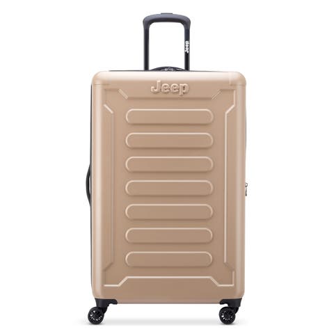 JH004C Checked-Large 28 Inch Hardside Expandable Luggage with Spinner Wheels