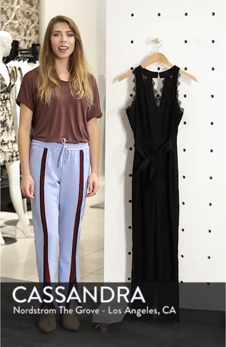 Scallop Trim Lace Jumpsuit, sales video thumbnail