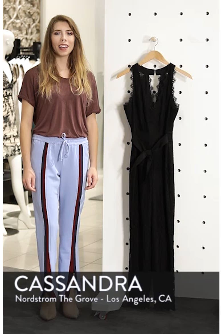 Scallop Trim Lace Jumpsuit video