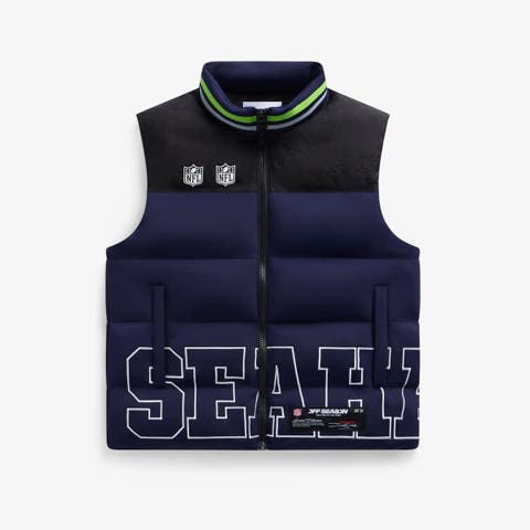 Unisex  College Navy Seattle Seahawks Team Puffer Vest
