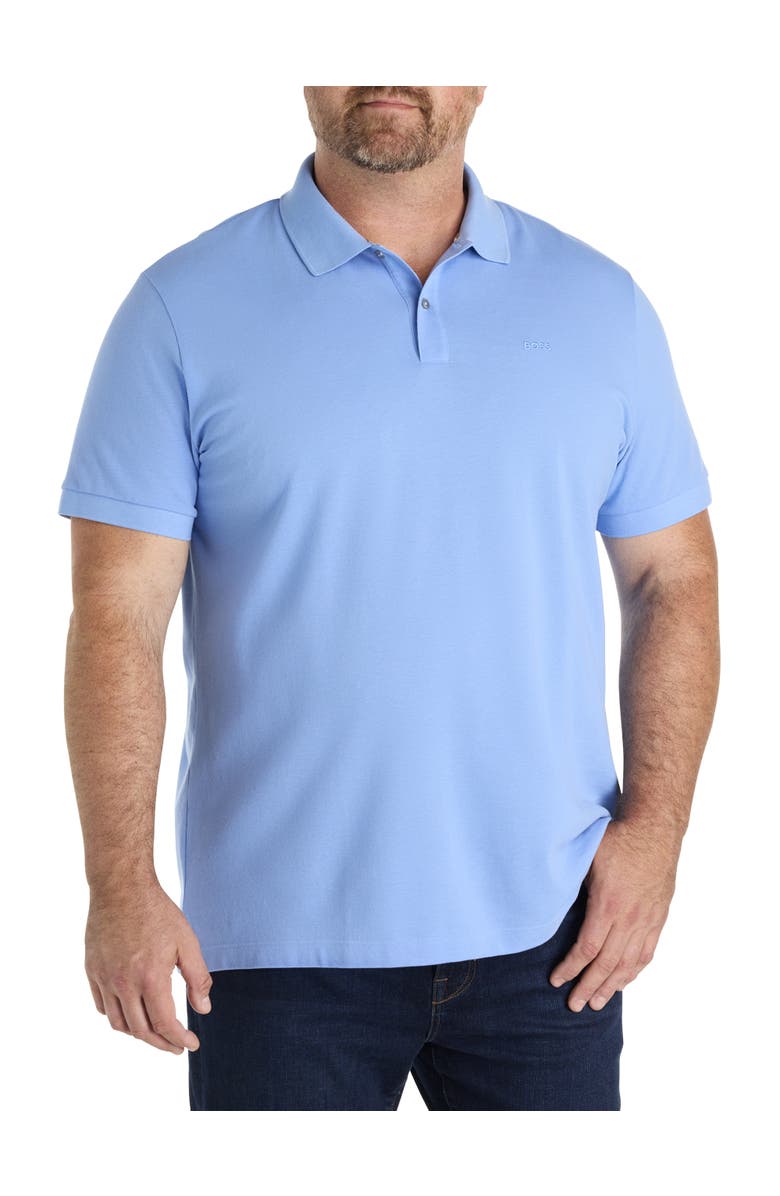 B+T Essentials Fit by Dxl Big & Tall Pallas Polo Shirt, Main, color, Bright Blue