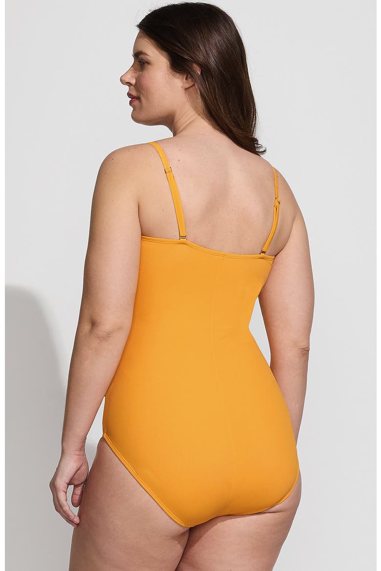 Slender Suit Tummy Control U-Wire Bandeau One Piece Swimsuit, Alternate, color, Sweet Mango