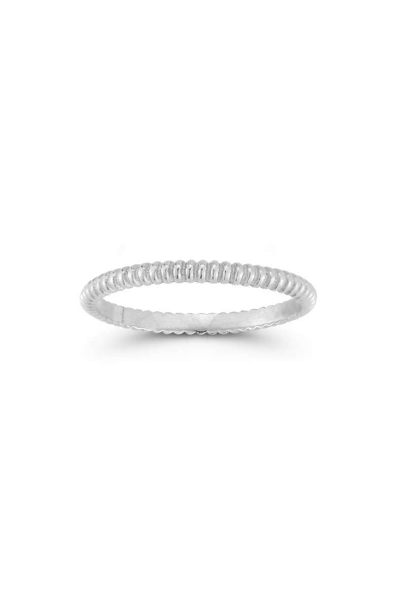 Twist Band Ring, Main, color, SILVER