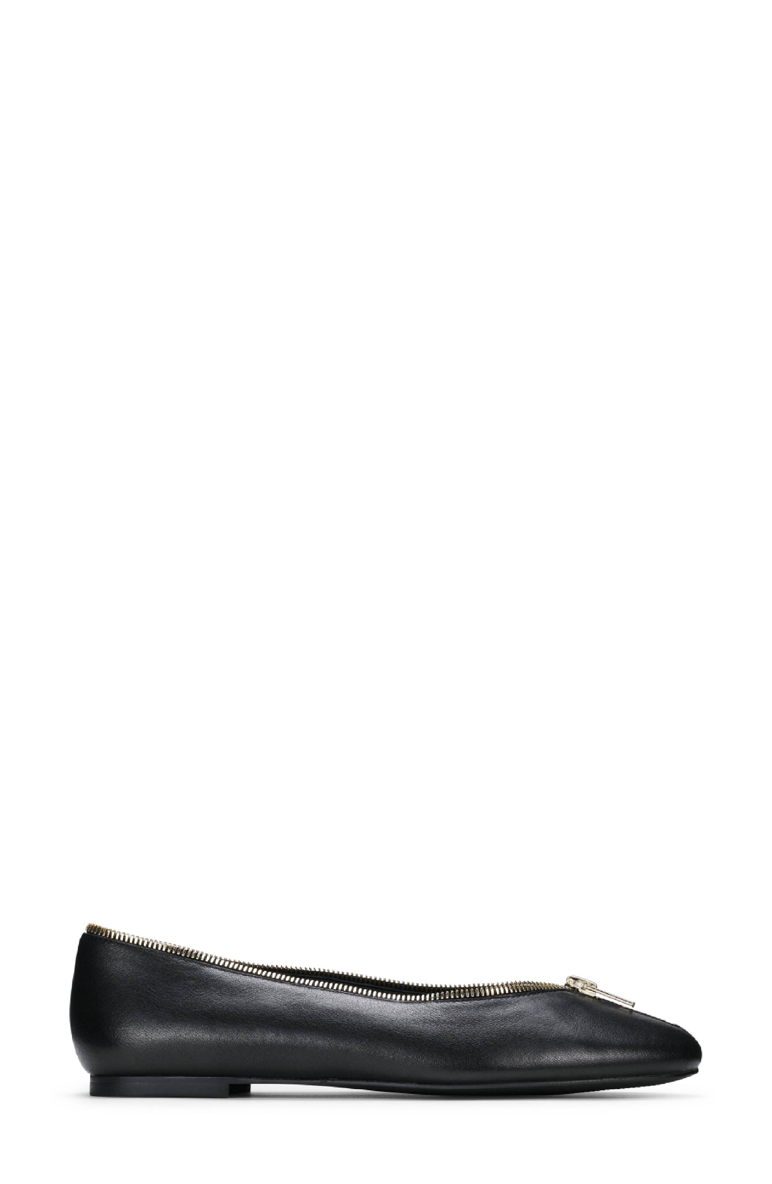 Yosi Samra Ziva Flat, Alternate, color, Black