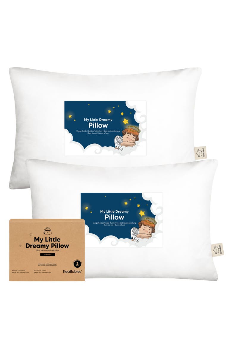 2-Pack Toddler Pillows, Main, color, Soft White