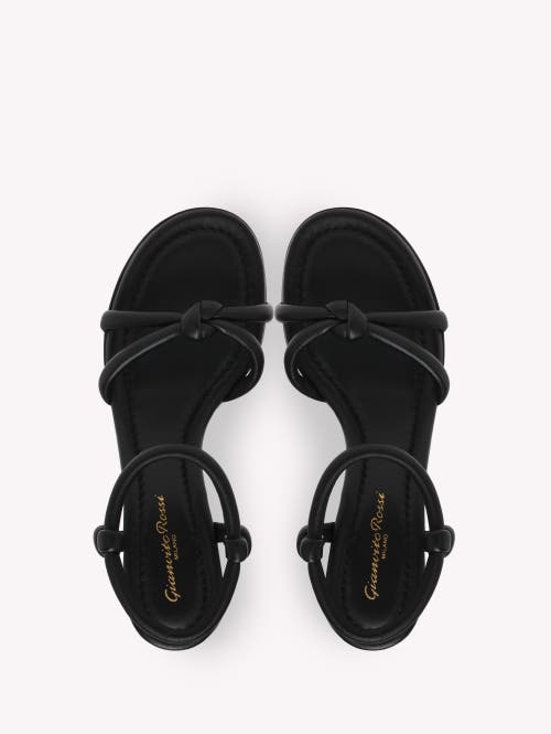 Shop Gianvito Rossi Cassis Sandal In Black Nappa