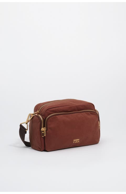 Large Cotton Pocket Crossbody Bag