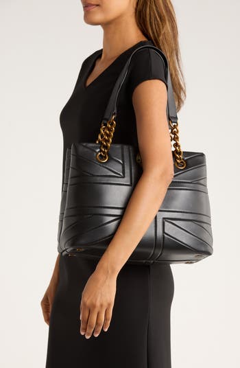 Kensington Union Jack Leather Tote Bag