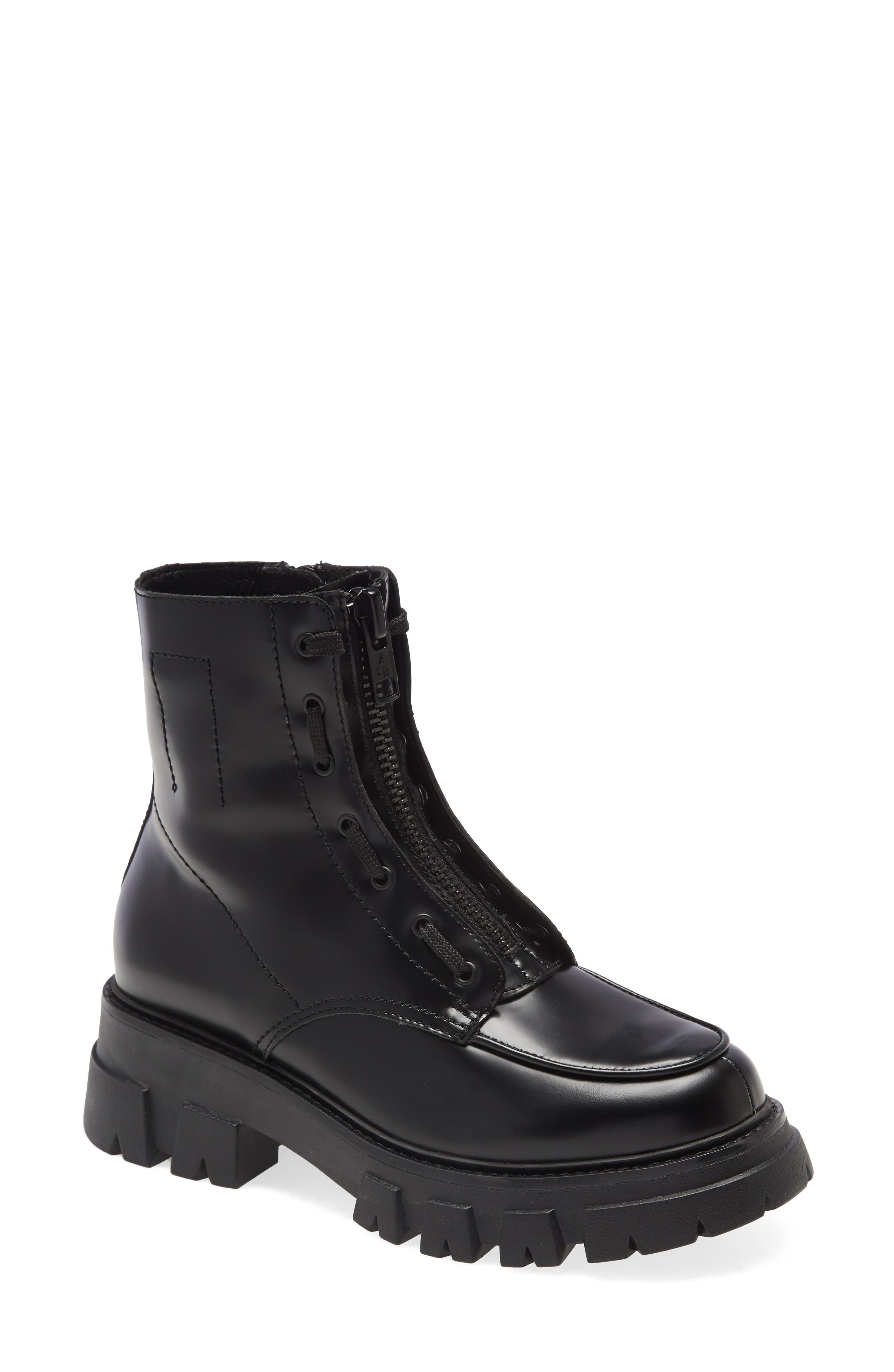 Ash Lynch Zip Combat Boot, Main, color, 