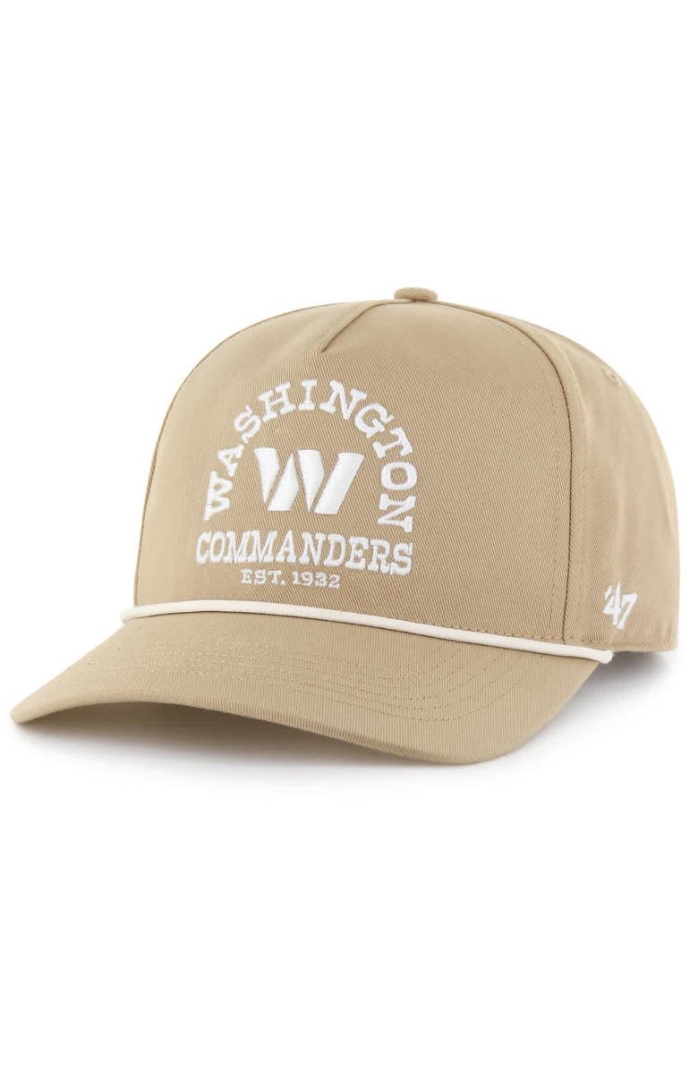 '47 Men's '47 Khaki Washington Commanders Canyon Ranchero Hitch Adjustable Hat, Main, color, 