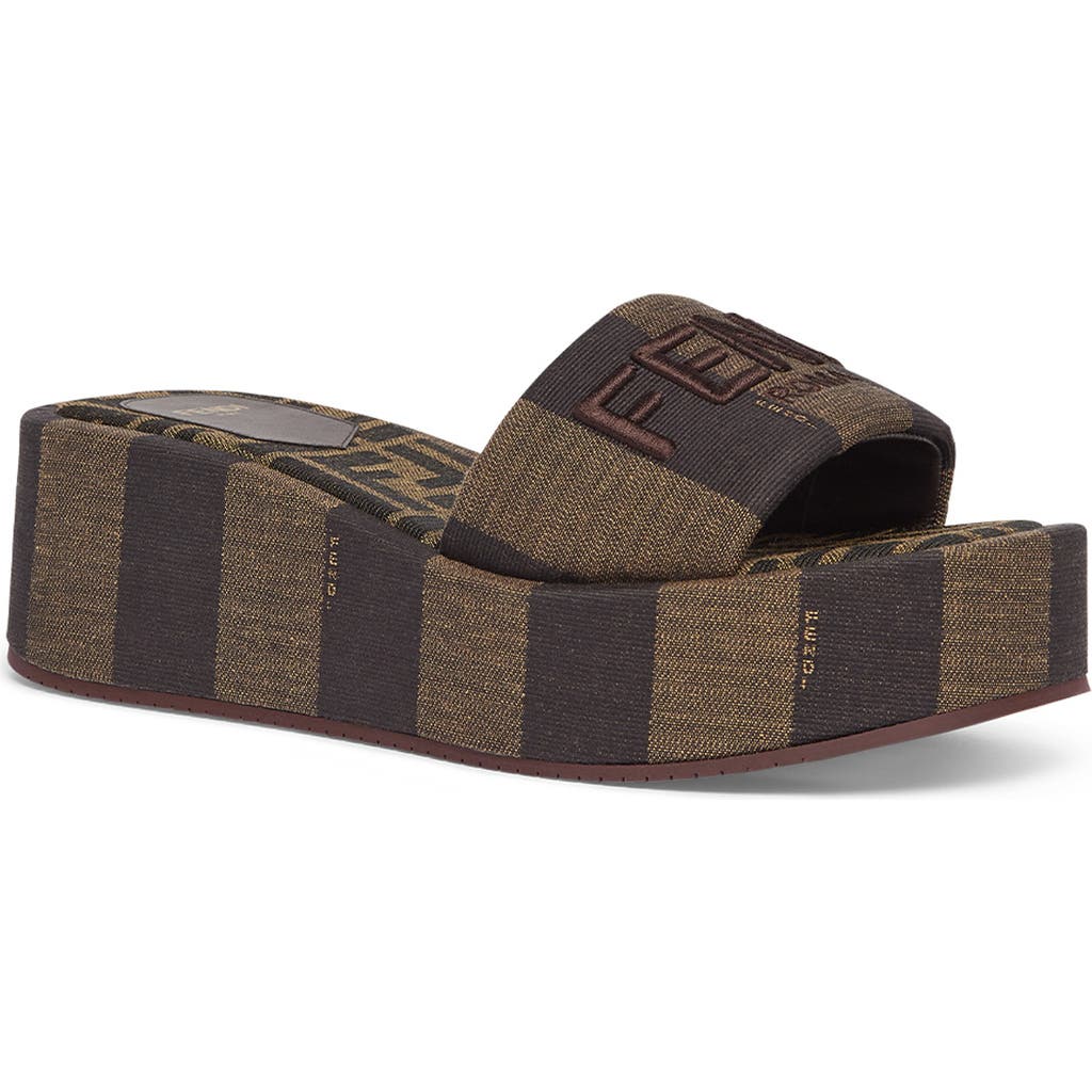 Fendi Flatform Platform Slide Sandal