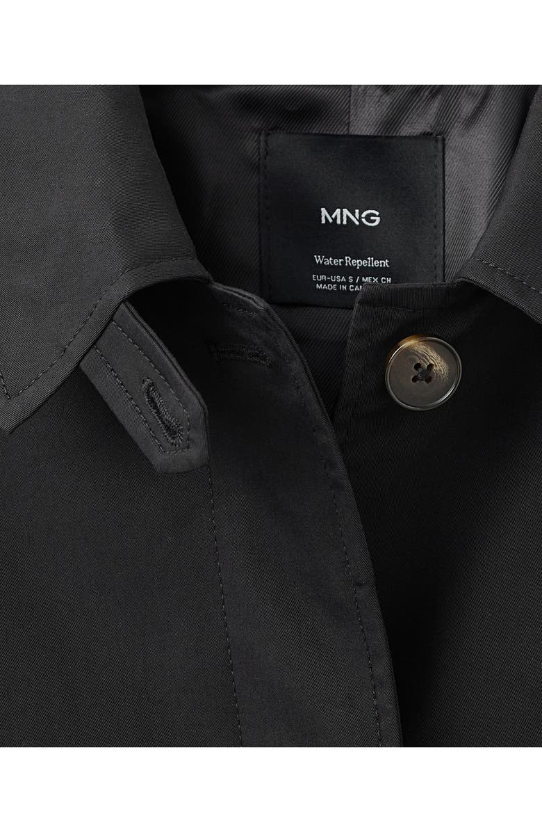 MANGO Newlipa Cotton Blend Jacket, Alternate, color, Black