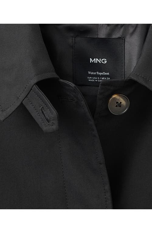 Mango Newlipa Cotton Blend Jacket In Black
