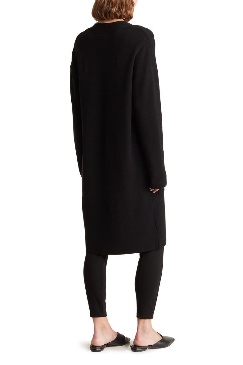 Mel Pocket Cardigan Duster, Alternate, color, BLACK