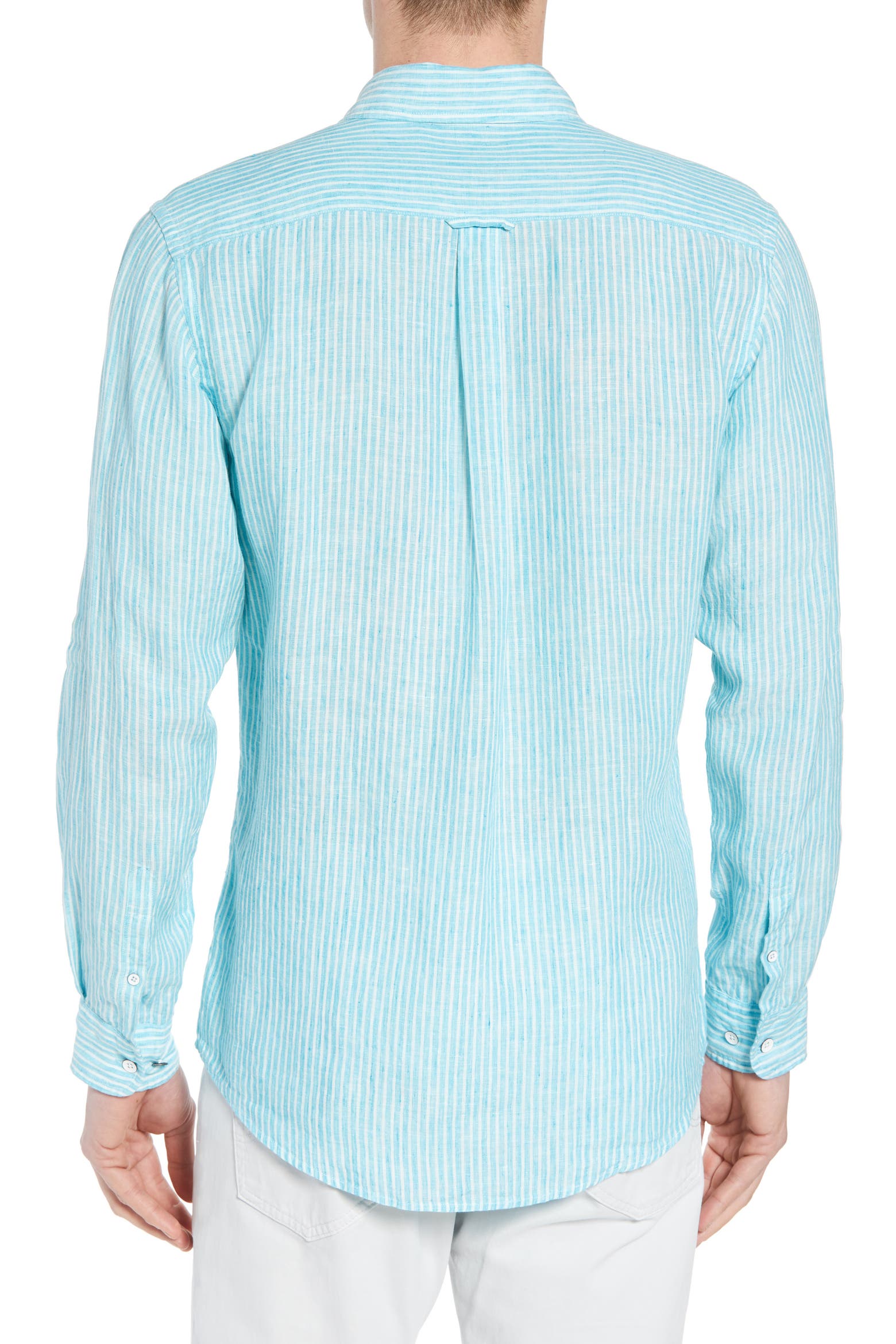 Clean Line N Rack Rodd & Gunn Warwick Junction Stripe Linen Sport Shirt (Men) | Nordstromrack