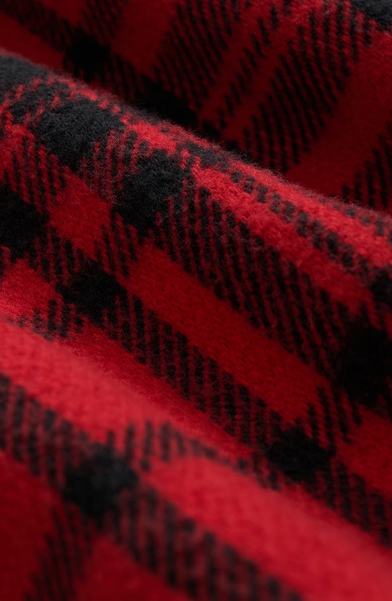 Brooks Brothers Blanket Plaid Cotton Flannel Button-Up Overshirt, Alternate, color, Redplaid