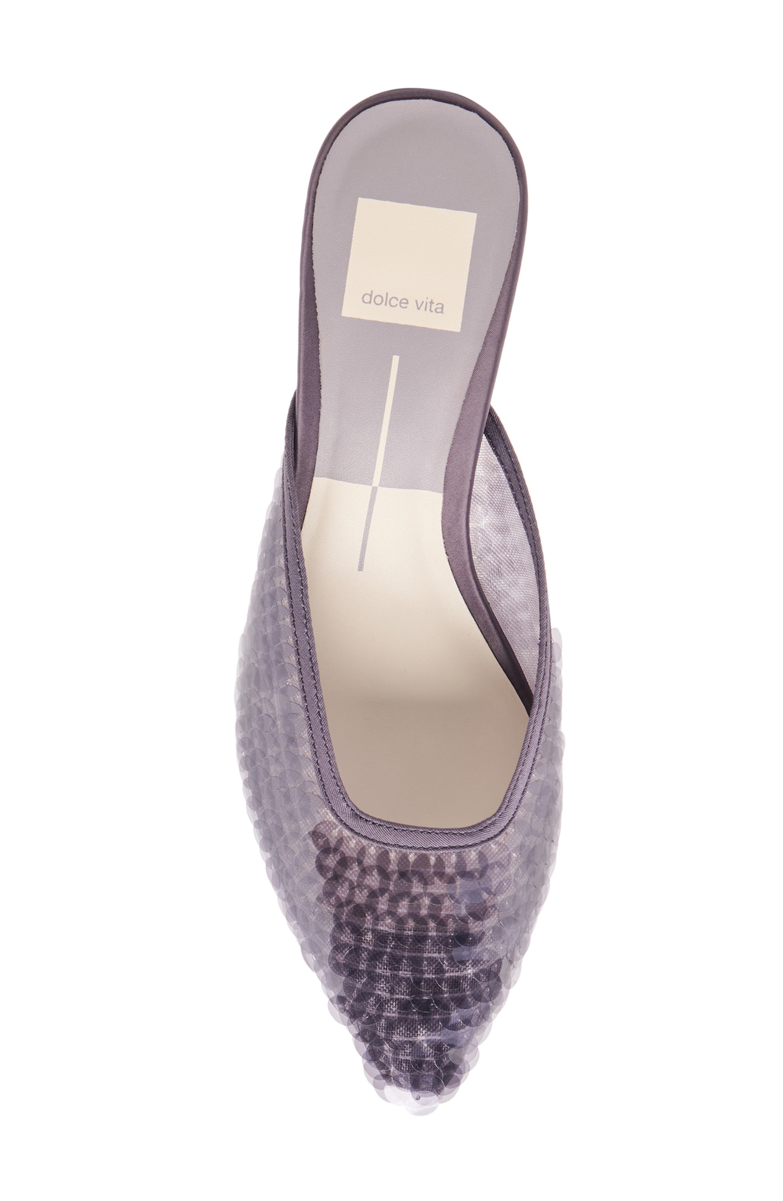 Dolce Vita Cleo Shimmer Kitten Heel Mule, Alternate, color, Smoke Sequin