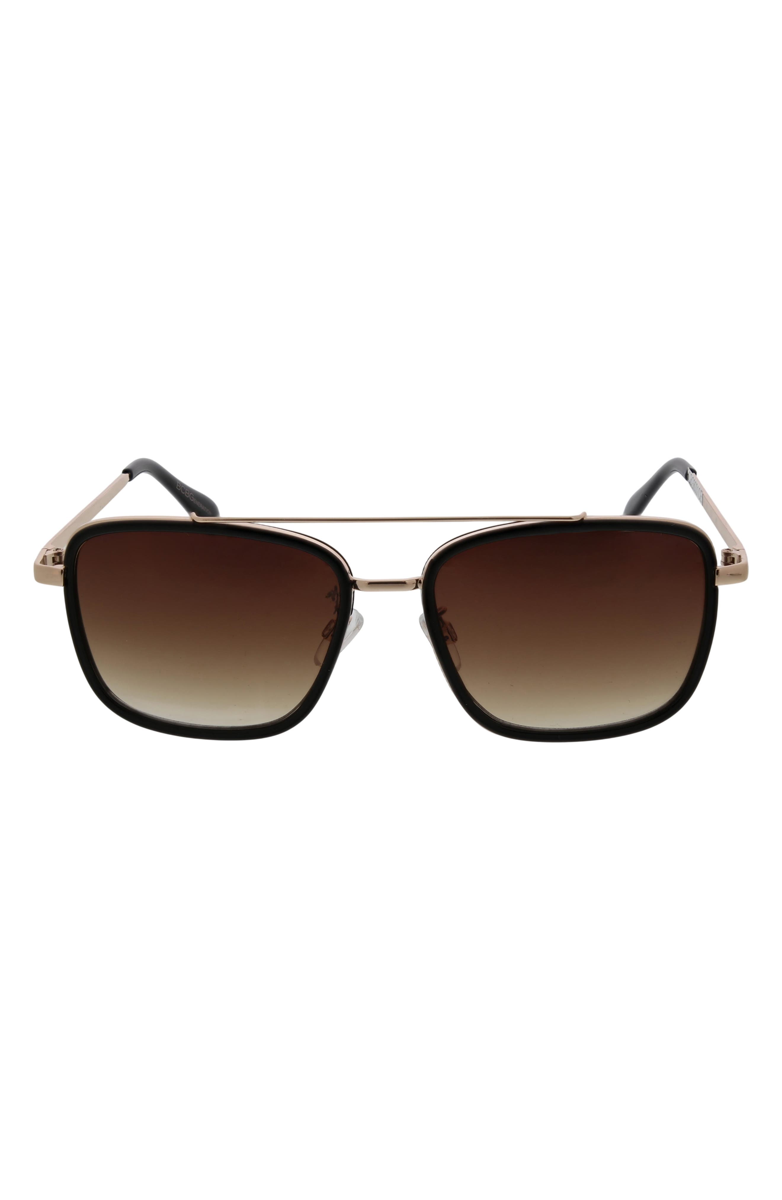 BCBG 58mm Combo Aviator Sunglasses