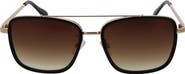 BCBG 58mm Combo Aviator Sunglasses