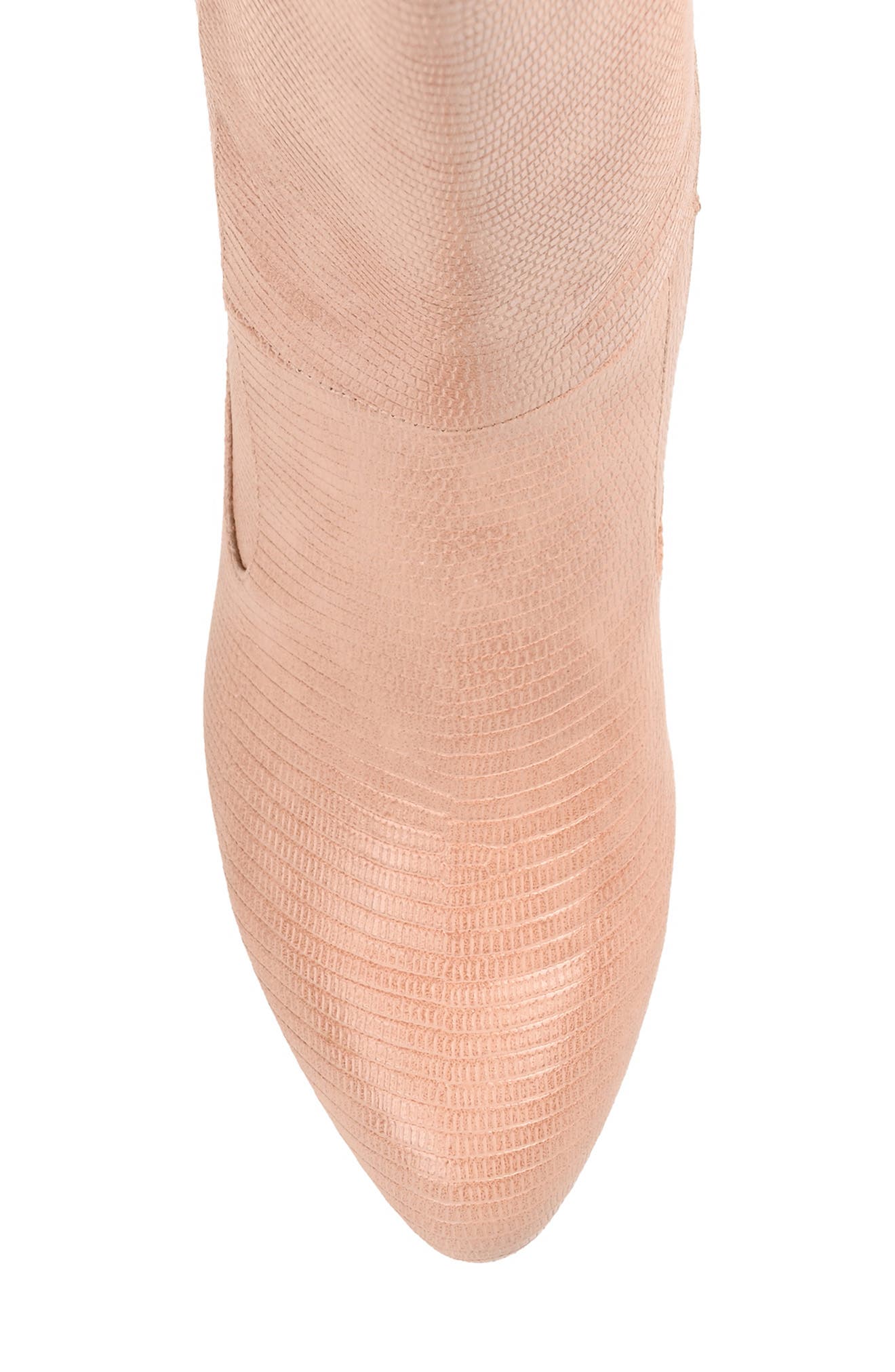 Journee Collection Tavia Embossd Tall Boot, Alternate, color, Blush