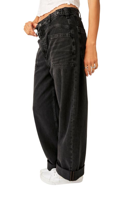 Free People Palmer Cuffed Jean In Outerspace In Outer Space