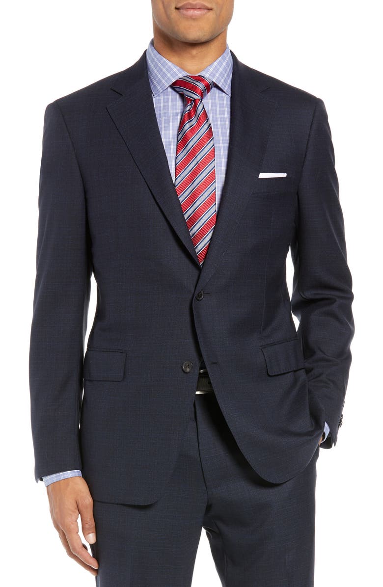 Samuelsohn Classic Fit Solid Wool Suit, Alternate, color,