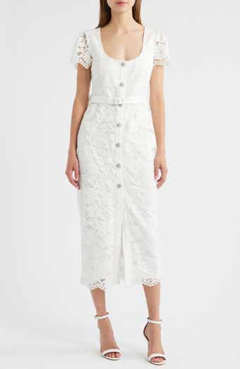 LIKELY Dilana Belted Lace Dress