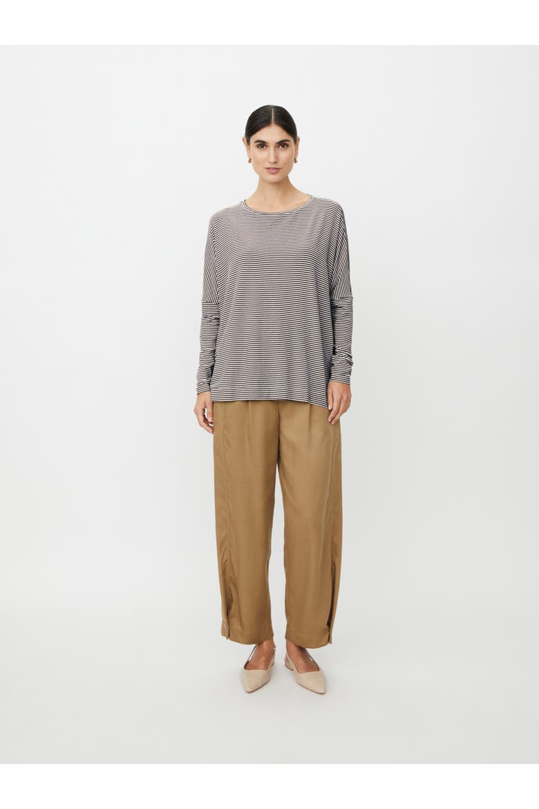 MaBarr Oversized Stripe T-Shirt, Alternate, color, Navy Blazer