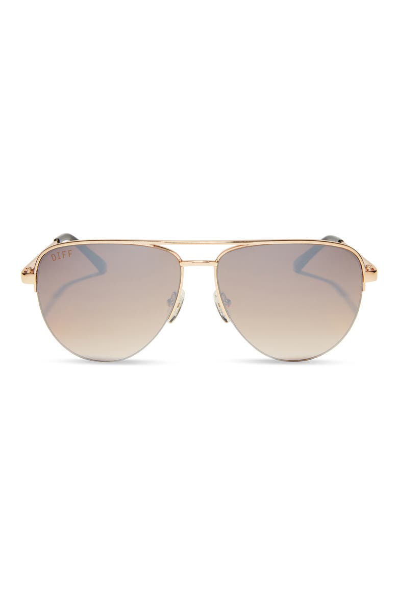 59mm August Aviator Sunglasses, Main, color, GOLD
