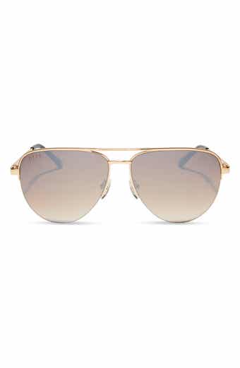 DIFF 59mm August Aviator Sunglasses