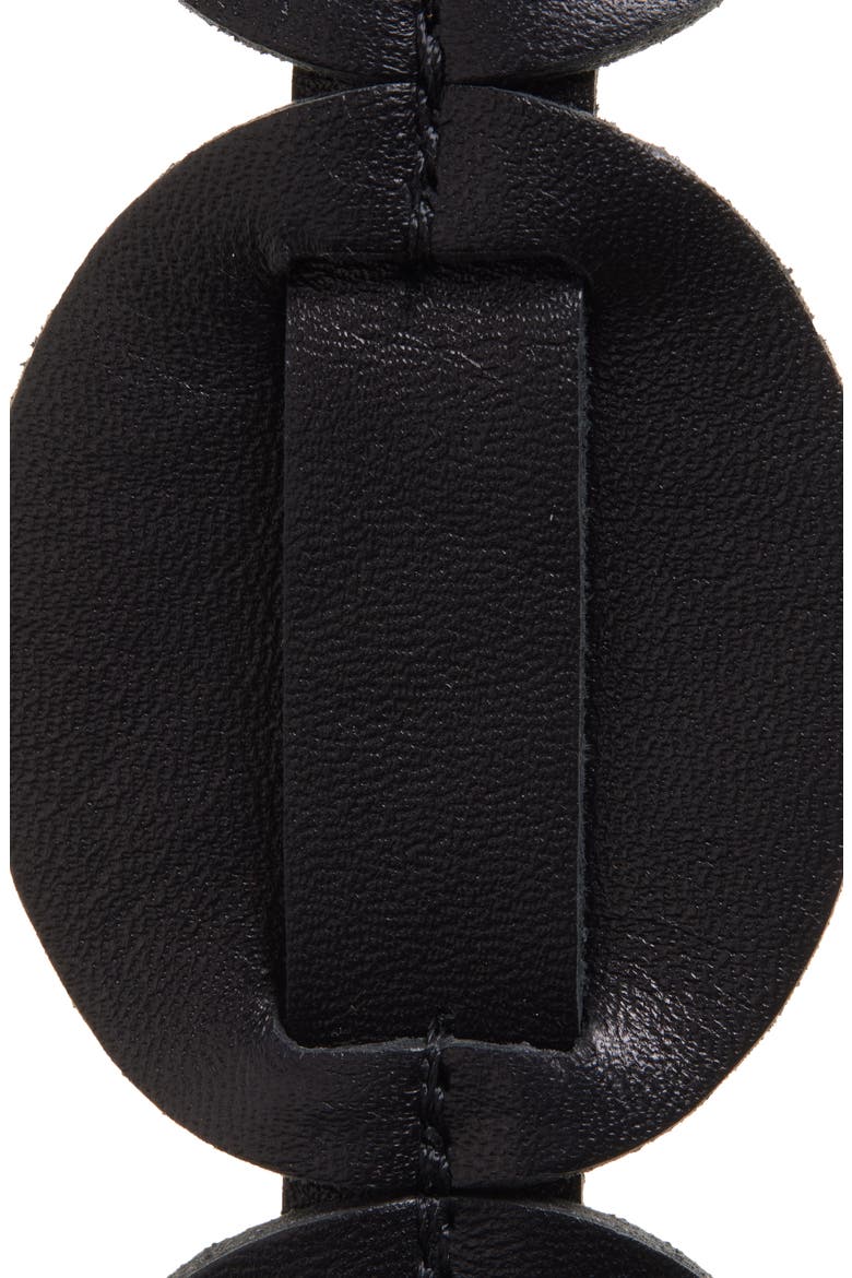 Shishi Leather Belt, Alternate, color, BLACK