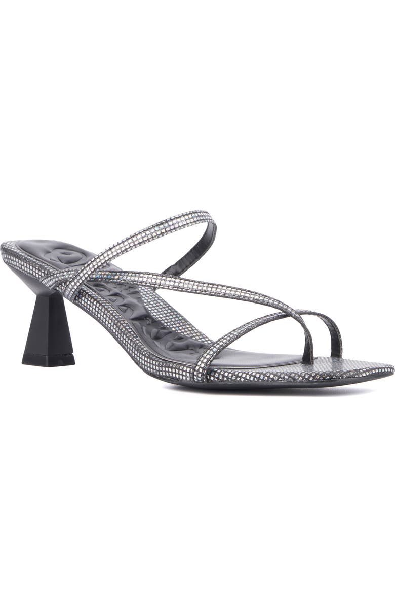 OLIVIA MILLER Angelic Rhinestone Sandal, Main, color,