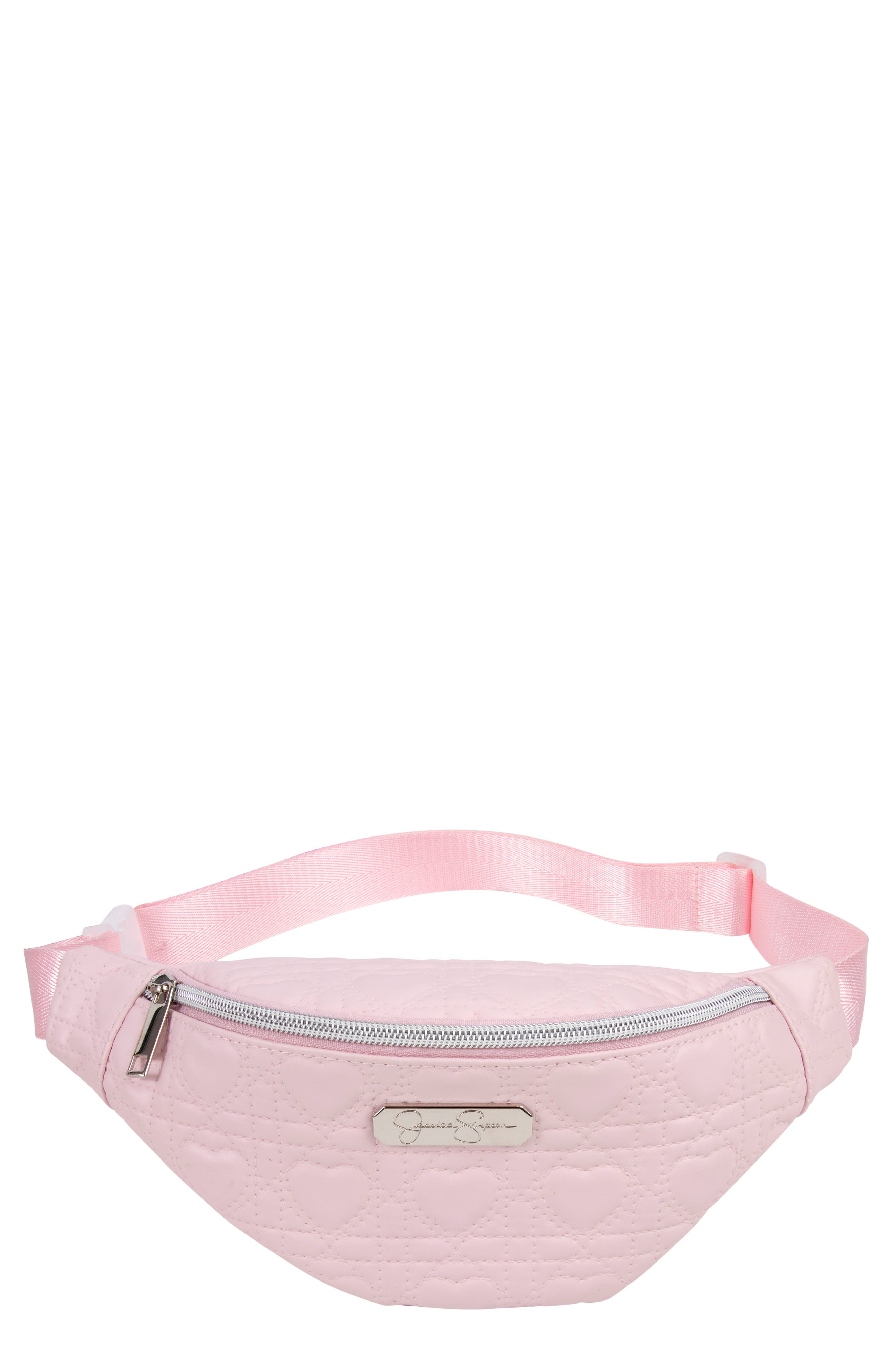 Jessica Simpson Kids' Heart Quilt Belt Bag, Main, color, 