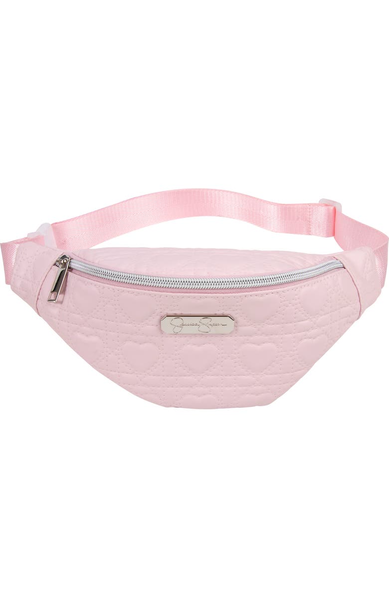 Jessica Simpson Kids' Heart Quilt Belt Bag, Main, color,